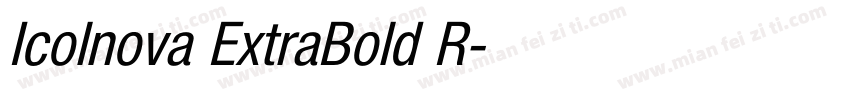 Icolnova ExtraBold R字体转换